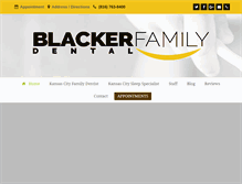 Tablet Screenshot of blackerfamilydental.com